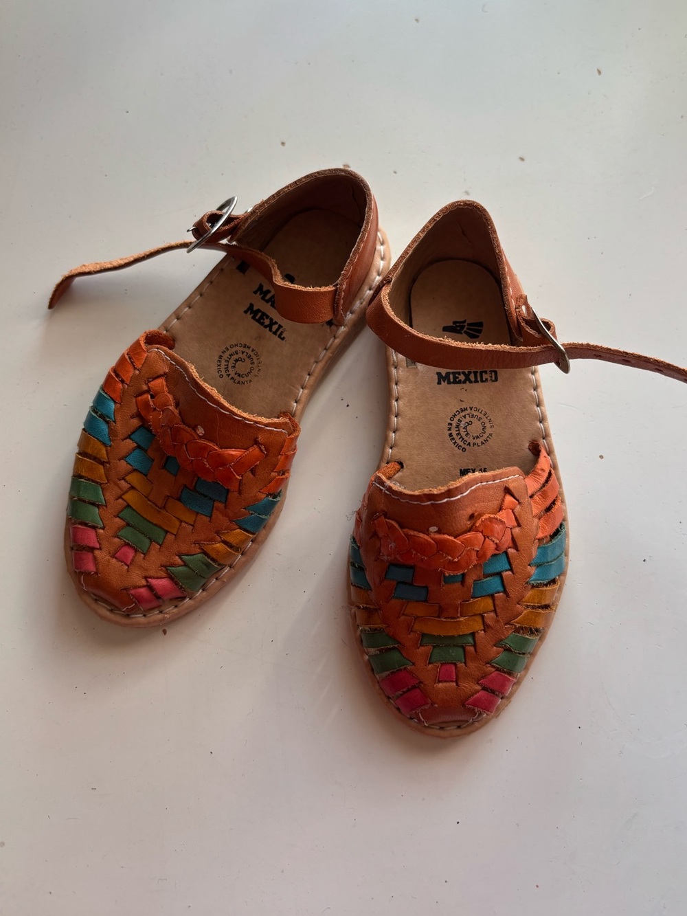 Mexican Woven Kids Sandals—Sz 8. Never worn!
